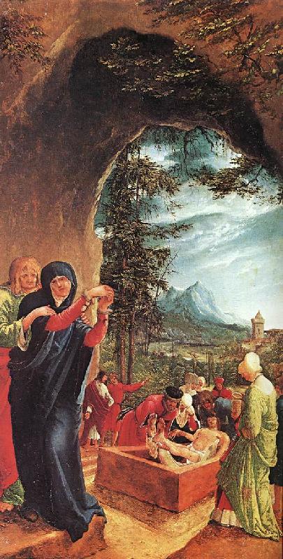 ALTDORFER, Albrecht The Entombment h Germany oil painting art